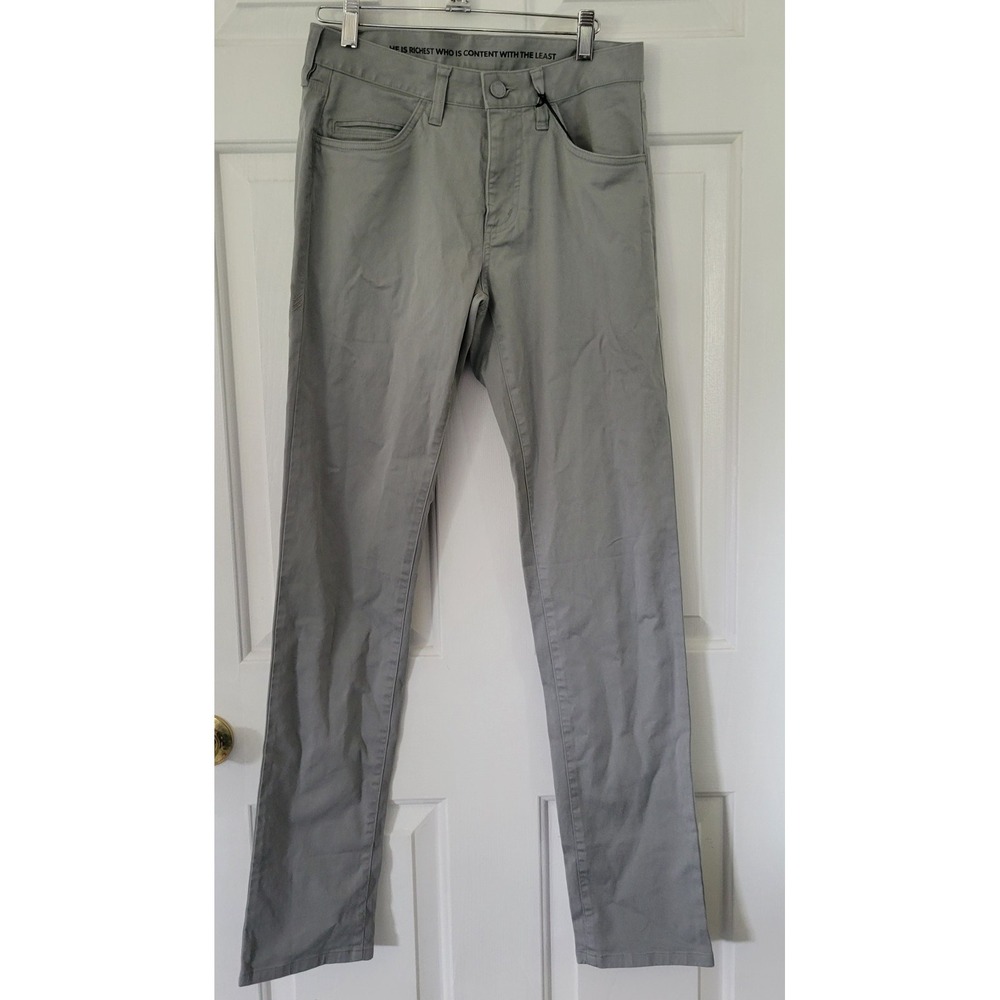 Rhone Men's 28x33 Everyday Twill Five Pocket Pant Griffin Gray Slim Straight NWT